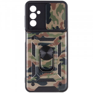 Ударостійкий чохол Camshield Serge Ring Camo для Samsung Galaxy M23 5G / M13 4G Коричневий / Army Brown