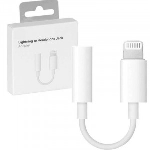 Адаптер для Apple Lightning to 3.5mm Headphone Jack (ААА) Білий