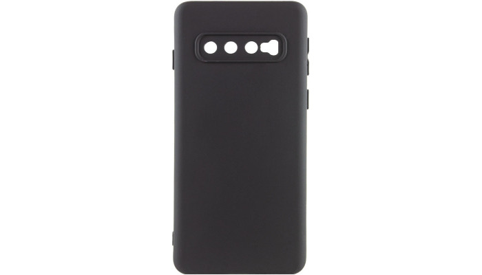 Чехол Silicone Cover Lakshmi Full Camera (A) для Samsung Galaxy S10 Черный / Black - фото