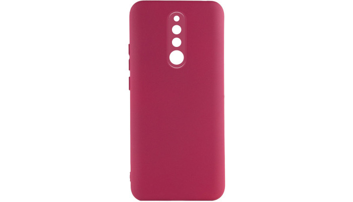 Чехол Silicone Cover Lakshmi Full Camera (A) для Xiaomi Redmi 8 Бордовый / Marsala - фото