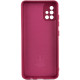 Чехол Silicone Cover Lakshmi Full Camera (A) для Samsung Galaxy A51 Бордовый / Marsala - фото