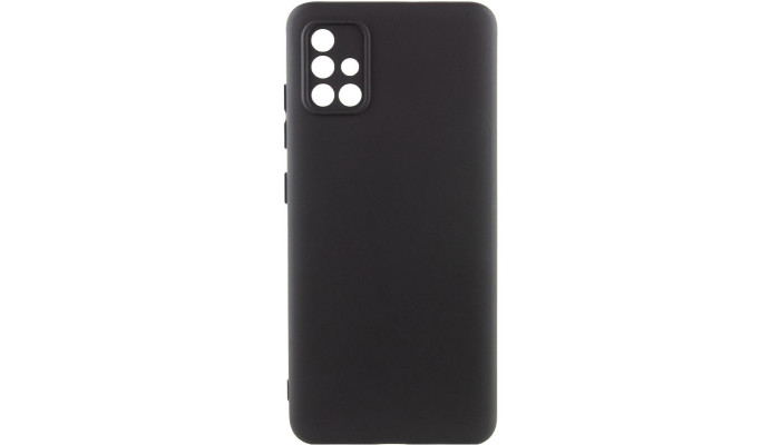 Чохол Silicone Cover Lakshmi Full Camera (A) для Samsung Galaxy A51 Чорний / Black - фото