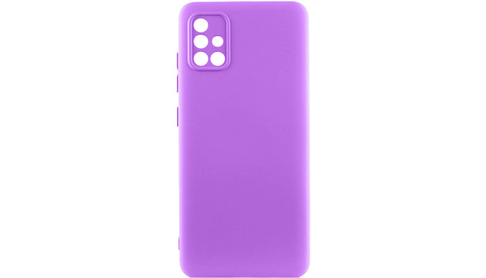 Чехол Silicone Cover Lakshmi Full Camera (A) для Samsung Galaxy A71 Фиолетовый / Purple - фото