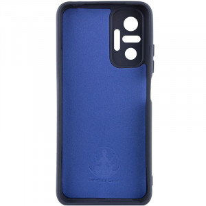 Чехол Silicone Cover Lakshmi Full Camera (A) для Xiaomi Redmi Note 10 Pro / 10 Pro Max Синий / Midnight Blue