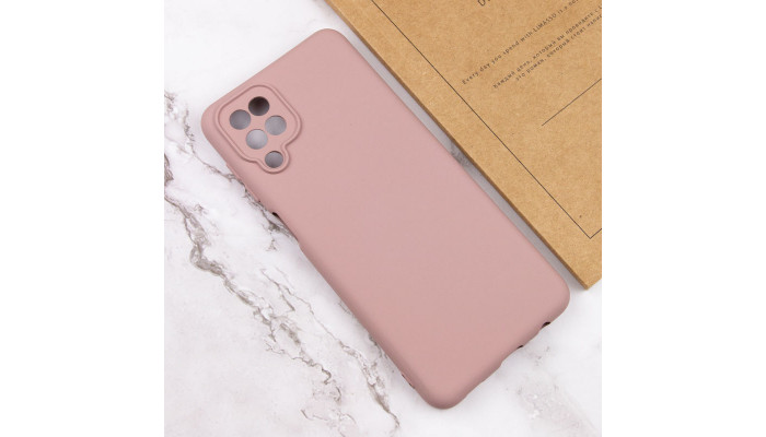 Чехол Silicone Cover Lakshmi Full Camera (A) для Samsung Galaxy A12 / M12 Розовый / Pink Sand - фото