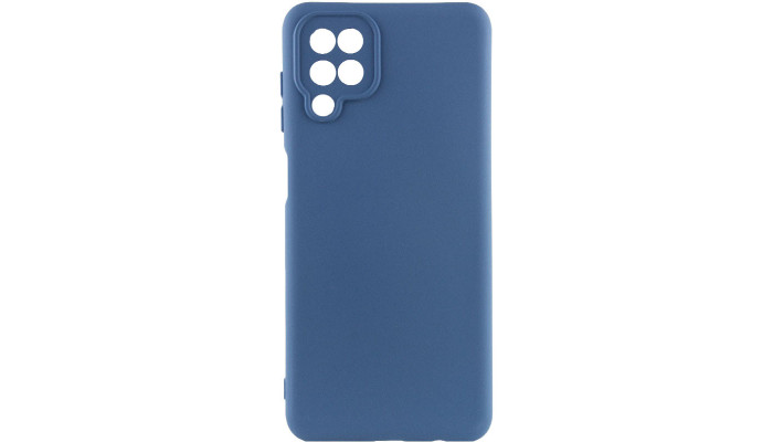 Чехол Silicone Cover Lakshmi Full Camera (A) для Samsung Galaxy A12 / M12 Синий / Navy Blue - фото