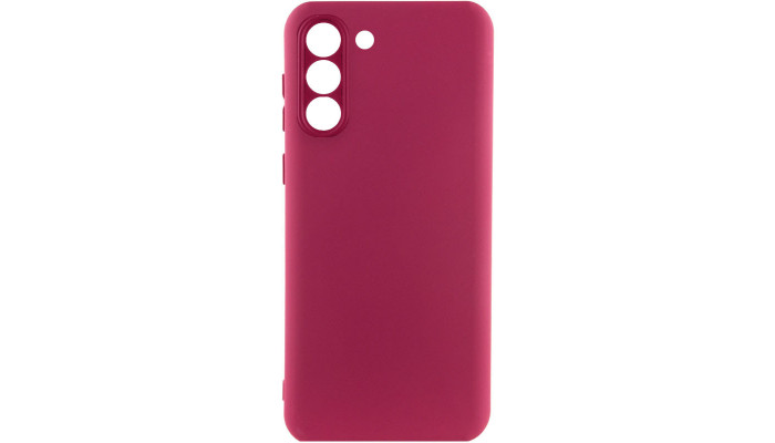 Чехол Silicone Cover Lakshmi Full Camera (A) для Samsung Galaxy S21 Бордовый / Marsala - фото