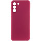 Чехол Silicone Cover Lakshmi Full Camera (A) для Samsung Galaxy S21 Бордовый / Marsala - фото