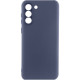 Чехол Silicone Cover Lakshmi Full Camera (A) для Samsung Galaxy S21 Синий / Midnight Blue - фото