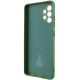 Чехол Silicone Cover Lakshmi Full Camera (A) для Samsung Galaxy A32 4G Зеленый / Dark green - фото