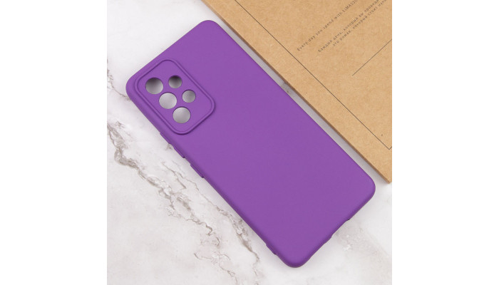 Чехол Silicone Cover Lakshmi Full Camera (A) для Samsung Galaxy A52 4G / A52 5G / A52s Фиолетовый / Purple - фото