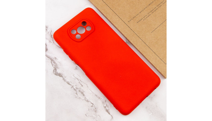 Чехол Silicone Cover Lakshmi Full Camera (A) для Xiaomi Poco X3 NFC / Poco X3 Pro Красный / Red - фото