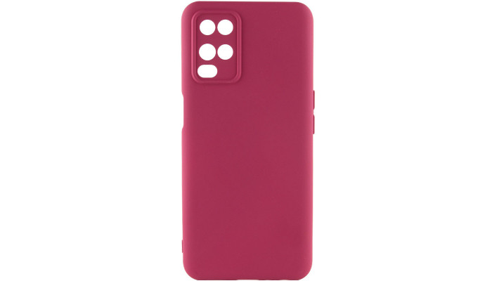 Чехол Silicone Cover Lakshmi Full Camera (A) для Oppo A54 4G Бордовый / Marsala - фото