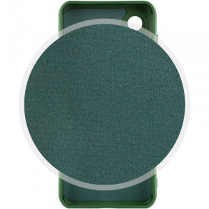 Чехол Silicone Cover Lakshmi Full Camera (A) для Samsung Galaxy S21 FE Зеленый / Dark green