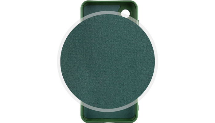 Чехол Silicone Cover Lakshmi Full Camera (A) для Samsung Galaxy S21 FE Зеленый / Dark green - фото