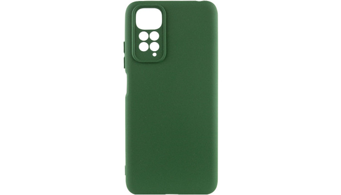 Чохол Silicone Cover Lakshmi Full Camera (A) для Xiaomi Redmi 10 Зелений / Dark green - фото