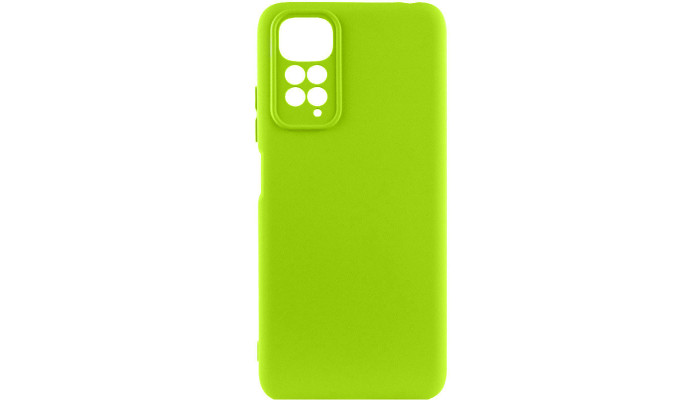 Чохол Silicone Cover Lakshmi Full Camera (A) для Xiaomi Redmi 10 Салатовий / Neon Green - фото