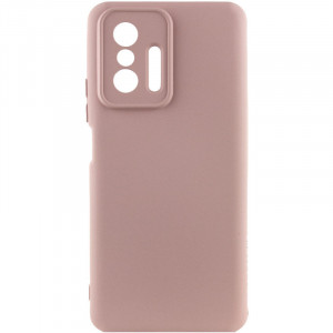 Чехол Silicone Cover Lakshmi Full Camera (A) для Xiaomi 11T / 11T Pro Розовый / Pink Sand