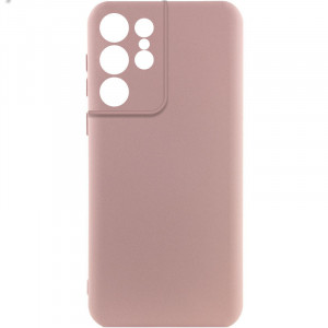 Чехол Silicone Cover Lakshmi Full Camera (A) для Samsung Galaxy S22 Ultra Розовый / Pink Sand