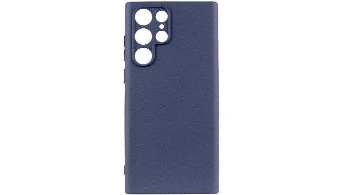 Чехол Silicone Cover Lakshmi Full Camera (A) для Samsung Galaxy S22 Ultra Синий / Midnight Blue - фото