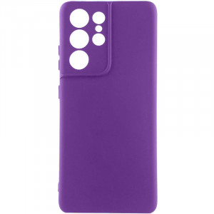 Чехол Silicone Cover Lakshmi Full Camera (A) для Samsung Galaxy S22 Ultra Фиолетовый / Purple