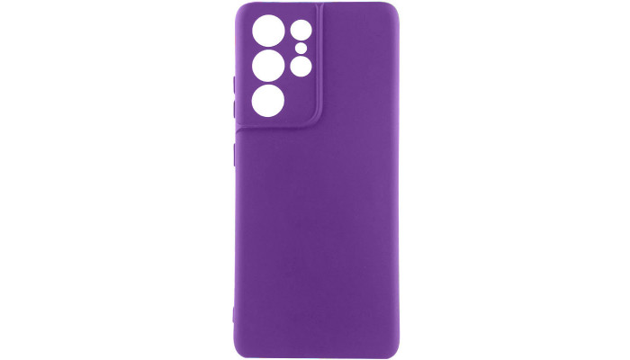Чохол Silicone Cover Lakshmi Full Camera (A) для Samsung Galaxy S22 Ultra Фіолетовий / Purple - фото