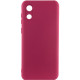 Чехол Silicone Cover Lakshmi Full Camera (A) для Samsung Galaxy A03 Core Бордовый / Marsala - фото