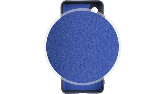 Чехол Silicone Cover Lakshmi Full Camera (A) для Samsung Galaxy A03 Core Синий / Midnight Blue - фото