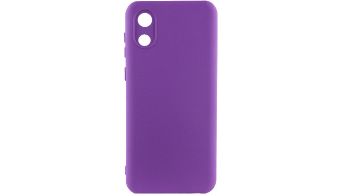 Чехол Silicone Cover Lakshmi Full Camera (A) для Samsung Galaxy A03 Core Фиолетовый / Purple - фото