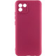 Чехол Silicone Cover Lakshmi Full Camera (A) для Samsung Galaxy A03 Бордовый / Marsala - фото