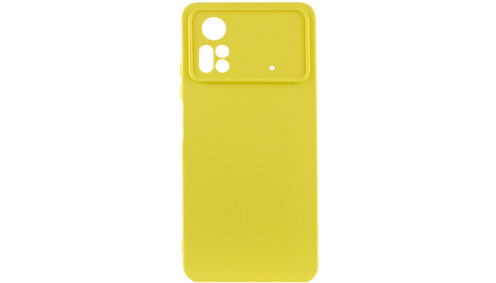Чохол Silicone Cover Lakshmi Full Camera (A) для Xiaomi Poco X4 Pro 5G Жовтий / Flash - фото
