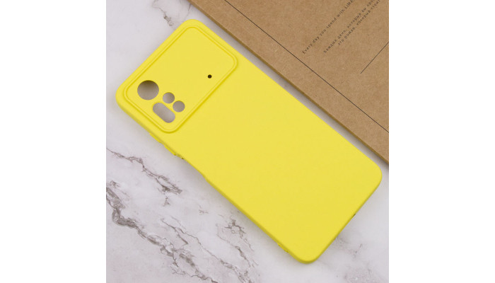Чохол Silicone Cover Lakshmi Full Camera (A) для Xiaomi Poco X4 Pro 5G Жовтий / Flash - фото
