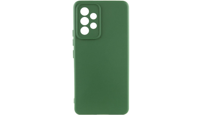 Чехол Silicone Cover Lakshmi Full Camera (A) для Samsung Galaxy A73 5G Зеленый / Dark green - фото
