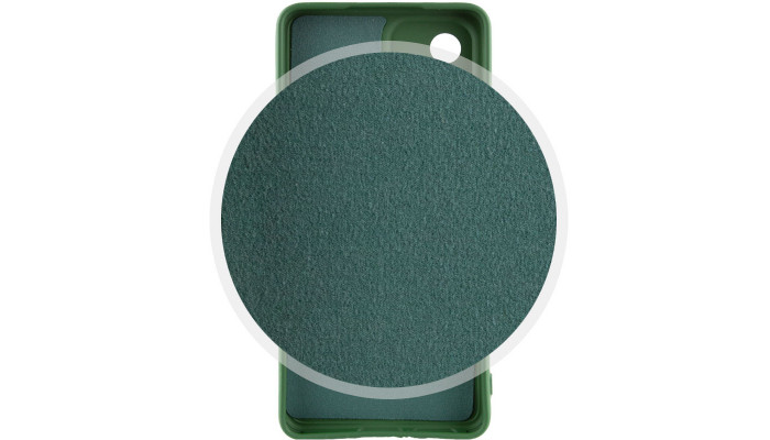 Чехол Silicone Cover Lakshmi Full Camera (A) для Samsung Galaxy A73 5G Зеленый / Dark green - фото