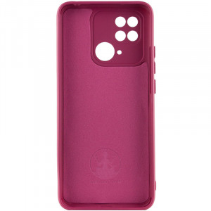 Чехол Silicone Cover Lakshmi Full Camera (A) для Xiaomi Redmi 10C Бордовый / Marsala