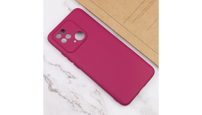 Чехол Silicone Cover Lakshmi Full Camera (A) для Xiaomi Redmi 10C Бордовый / Marsala - фото