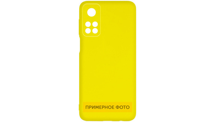 Чехол Silicone Cover Lakshmi Full Camera (A) для Xiaomi Redmi 10C Желтый / Flash - фото