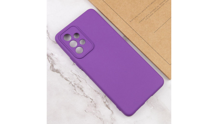 Чохол Silicone Cover Lakshmi Full Camera (A) для Samsung Galaxy A23 4G Фіолетовий / Purple - фото