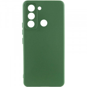 Чехол Silicone Cover Lakshmi Full Camera (A) для TECNO Spark 8C Зеленый / Dark green