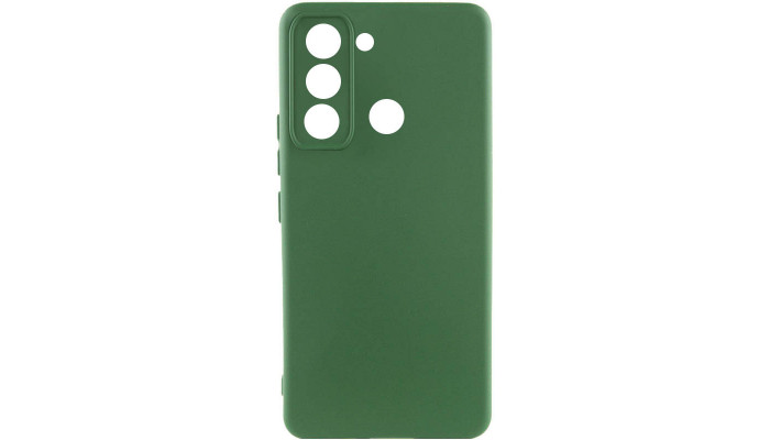 Чехол Silicone Cover Lakshmi Full Camera (A) для TECNO Spark 8C Зеленый / Dark green - фото