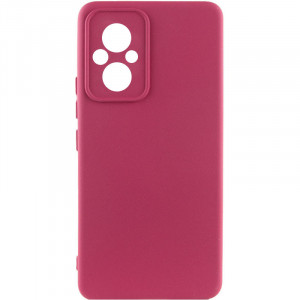 Чохол Silicone Cover Lakshmi Full Camera (A) для Xiaomi Poco M5 Бордовий / Marsala