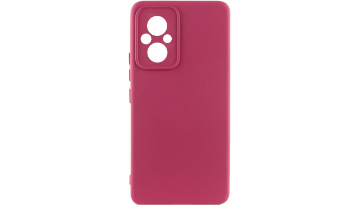 Чохол Silicone Cover Lakshmi Full Camera (A) для Xiaomi Poco M5 Бордовий / Marsala - фото