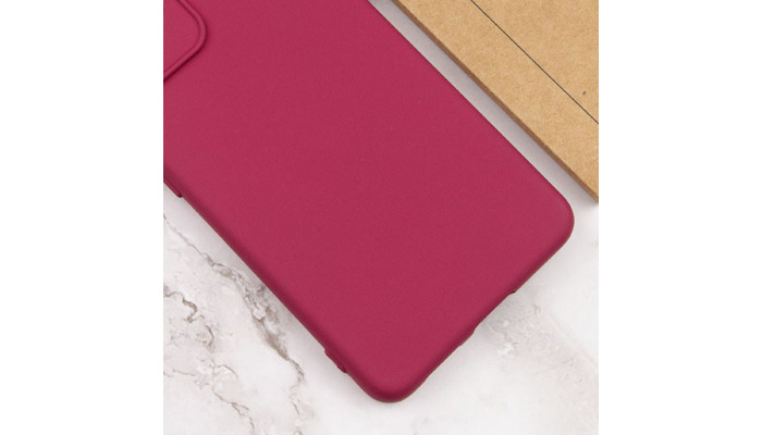 Чехол Silicone Cover Lakshmi Full Camera (A) для Xiaomi Poco M5 Бордовый / Marsala - фото