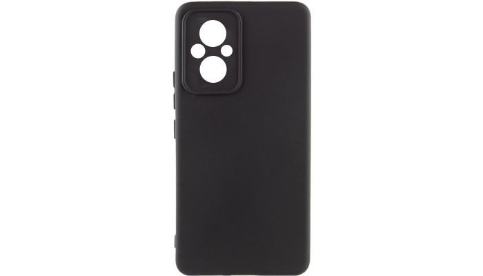 Чехол Silicone Cover Lakshmi Full Camera (A) для Xiaomi Poco M5 Черный / Black - фото