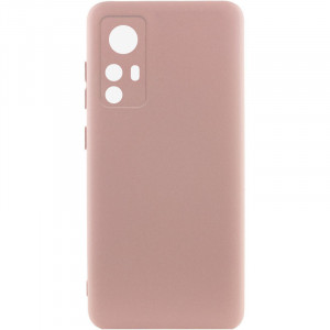 Чехол Silicone Cover Lakshmi Full Camera (A) для Xiaomi 12T / 12T Pro Розовый / Pink Sand