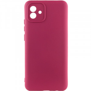 Чехол Silicone Cover Lakshmi Full Camera (A) для Samsung Galaxy A04 Бордовый / Marsala