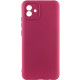 Чехол Silicone Cover Lakshmi Full Camera (A) для Samsung Galaxy A04 Бордовый / Marsala - фото