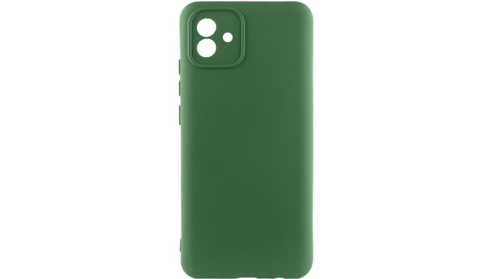 Чехол Silicone Cover Lakshmi Full Camera (A) для Samsung Galaxy A04 Зеленый / Dark green - фото