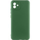 Чехол Silicone Cover Lakshmi Full Camera (A) для Samsung Galaxy A04 Зеленый / Dark green - фото