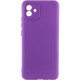 Чехол Silicone Cover Lakshmi Full Camera (A) для Samsung Galaxy A04 Фиолетовый / Purple - фото
